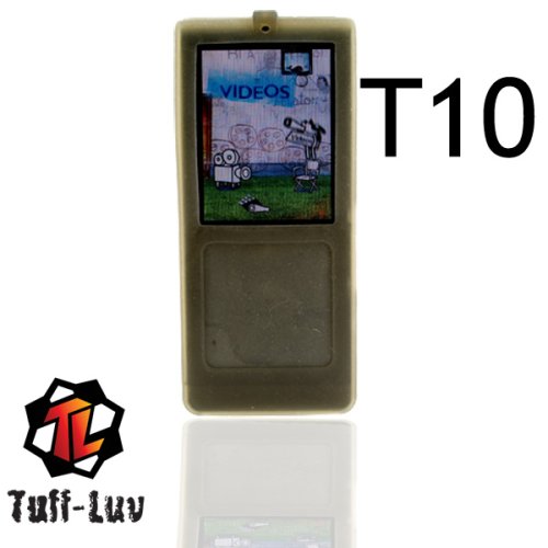 i-nique Tuff-Luv Silicone skin cover case + Belt Clip: Colour (GRAPHITE) for Samsung YEPP YP-T10