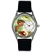 Whimsical Watches Women's S0810001 Horse Competition Black Leather Watch