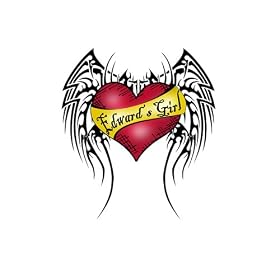Edward's Girl Heart on Flight Arm Temporary Tattoo Pack – 3 Tats per Pack