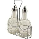 Oil and Vinegar Dispenser Bottle Set with Stand