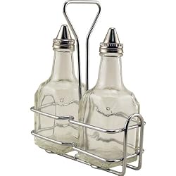 Oil and Vinegar Dispenser Bottle Set with Stand