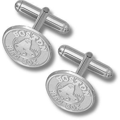 Sterling Silver BOSTON RED SOX ROUND LOGO 5/8