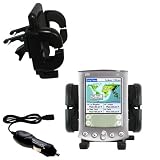 PalmOne m515 Auto Vent Holder with Car Charger - Uses Gomadic TipExchange