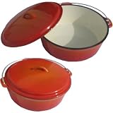 Cajun Cookware Enamel Coated Cast Iron 6 Qt Dutch Oven
