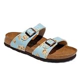 Birkenstock Michelle Roses Light Blue Ladies Sandals by Birkenstock