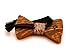 Men’s Classic Wooden Bow Tie, Handmade from African Wenge Wood, Dark Wood Finish