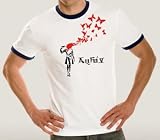 BUTTERFLY suicide ringer weiss/schwarz designer t-shirt