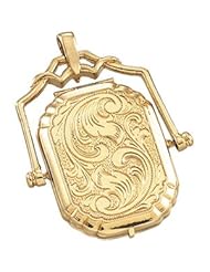 14K Yellow Gold 24.50X17.50 mm Large Swivel Locket