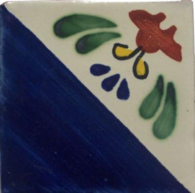 12 Hand Painted Talavera Mexican Tiles 4"x4" Spanish Influence