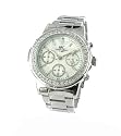 MC Damenarmbanduhr Chronograph Metallband 25007