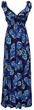 Peacock Print Maxi Dress