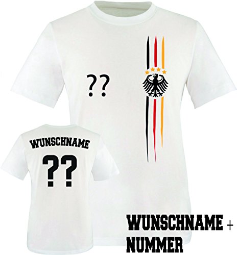 Luckja EM 2016 Deutschland Trikot Wunschname und Wunschnummer M 03 Kinder T-Shirt