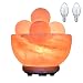 Himalayan Glow 1328 Hand Crafted Bowl Salt Night Lamp Light Bulbs and Dimmer Control, Massage