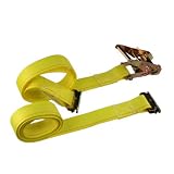 2 X 12' E-Track Ratchet Strap with Spring E Fittings, for Interior Van Trailers by Us Cargo Control