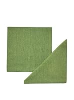 COINCASA Set Servilleta 2 Uds. Verde 42 x 42 cm