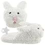 White Bunny Slippers for Women