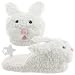 White Bunny Slippers for Women