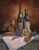 Wine & Grape II by T.C. Chiu poster print,8 in. x 10 in.