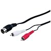 AV Kabel 5-polig DIN-Stecker 2 x Cinchstecker 1.5m