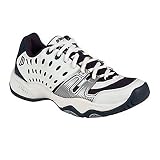 Prince T22 Junior Tennis Shoe - White/Navy/Silver