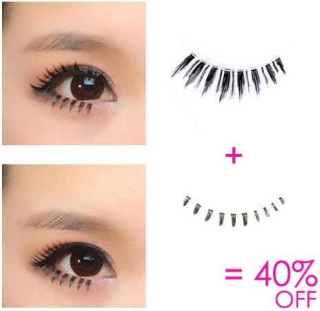 Unilashes One Set Including Upper False Eyelashes and Lower Eyelashes Natural Looking All Day Use for Sale F13001&f14001