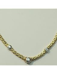 18kt Yellow Gold Diamond Necklace