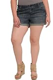 Torrid Plus Size Torrid Denim - Dark-Wash Distressed Short