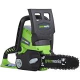 Greenworks 20092B 24-Volt Cordless Chain Saw 10-Inch bar 4.0 amp-hour Lithium Ion  Battery & Charger