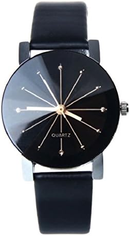 Lond Women Quartz Dial Clock Leather Wrist Watch