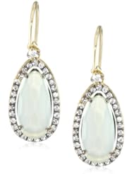 Kalan by Suzanne Kalan Chalcedony Pear Shape Wire Drop Earrings