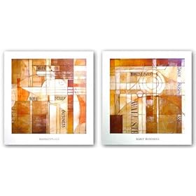 Daily Business and Marketplace Set by Alec Parker 20"x20" Art Print Poster