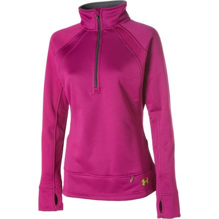 Under Armour UA Hundo Mointain 1/4-Zip Shirt - Long-Sleeve - Women's Aubergine/Peapod, XL