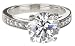 Platinum Round Diamond Ring (GIA Certified 4.5 ct center, 4.78 cttw, J Color, SI1 Clarity), Size 6