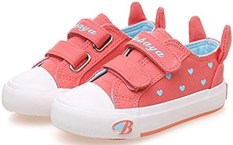 LoveDoDo Girls Sweet Rabbit Canvas Shoes (Toddler/Little Kid/Big Kid)