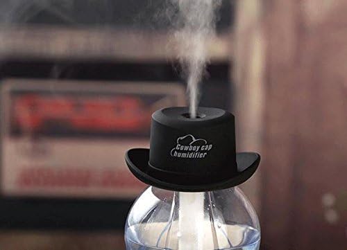 Esscoe Mini Mute USB Powered Water Bottle Cap Mist Air Humidifier, Cowboy Cap USB Humidifier with 5 feet(1.5 Meters)cable-Blue /Newest Details about Cowboy Hat Mini Air Purifier Humidifier Autumn and Winter Essential With USB (Black)