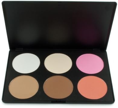 Frola Cosmetics Professional 6 Colors Face Power Foundation Blush Blusher Makeup Palette Guan- #02