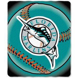 Florida Marlins MLB 50 x 60 Fleece Throw Blanket
