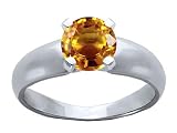 0.90 cts Citrine Ring - 14kt White or Yellow Gold LIFETIME WARRANTEE