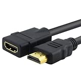 NEW 6ft HDMI 1.3 M/F Gold Extension Cable Link for HDTV