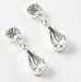 Diamante Tear Drop & Tiffany Earrings (E15)