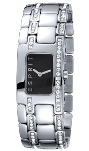 Esprit Damen-Armbanduhr Organic Glam Black Houston Analog Edelstahl ES102322001 Preisvergleich