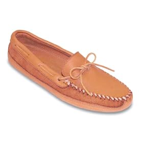 MinneTonka Mens Double Bottom Softsole Moosehide Moc by Minnetonka