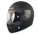 Hawk DOT Approved Solid Flat Black Motorcycle Helmet - Size : Large