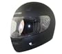 Hawk DOT Approved Solid Flat Black Motorcycle Helmet