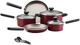 Farberware Premium Nonstick 10 Piece Cookware Set - Red