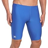 Speedo Men's Race Endurance+ Polyester Solid Jammer Swimsuit