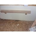 48IN X 6IN X 4IN SOLID OAK BEAM FLOATING SHELF WITH CORBELS