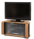 Off The Wall Flat Panel TV Cabinet in Oak