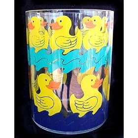 Ducky Wastebasket, Duck Stops Here Trashcan