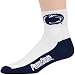 Penn State Nittany Lions White-Navy Blue Team Logo Quarter Length Socks